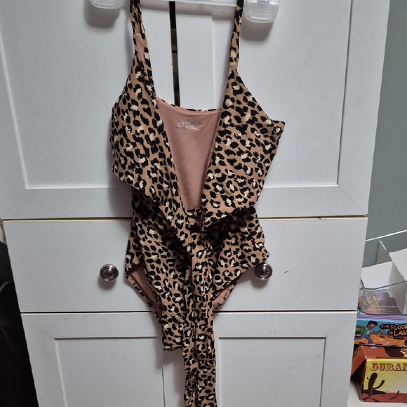 Aerie Leopard Print One Piece - Picture 1 of 3